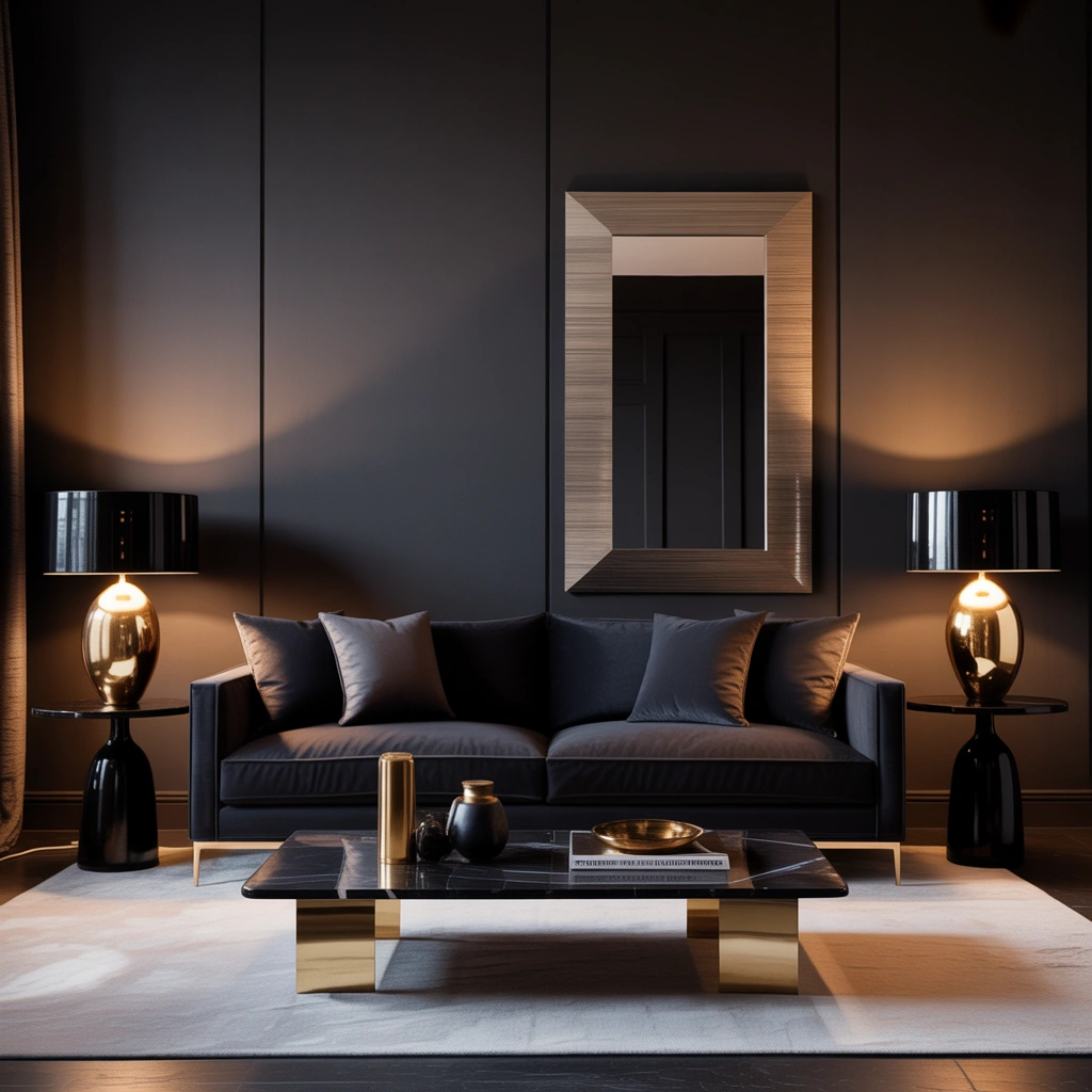 Mix Black With Metallic Accents