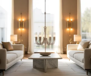 Mix Chrome and Brass Lighting in the Same Room