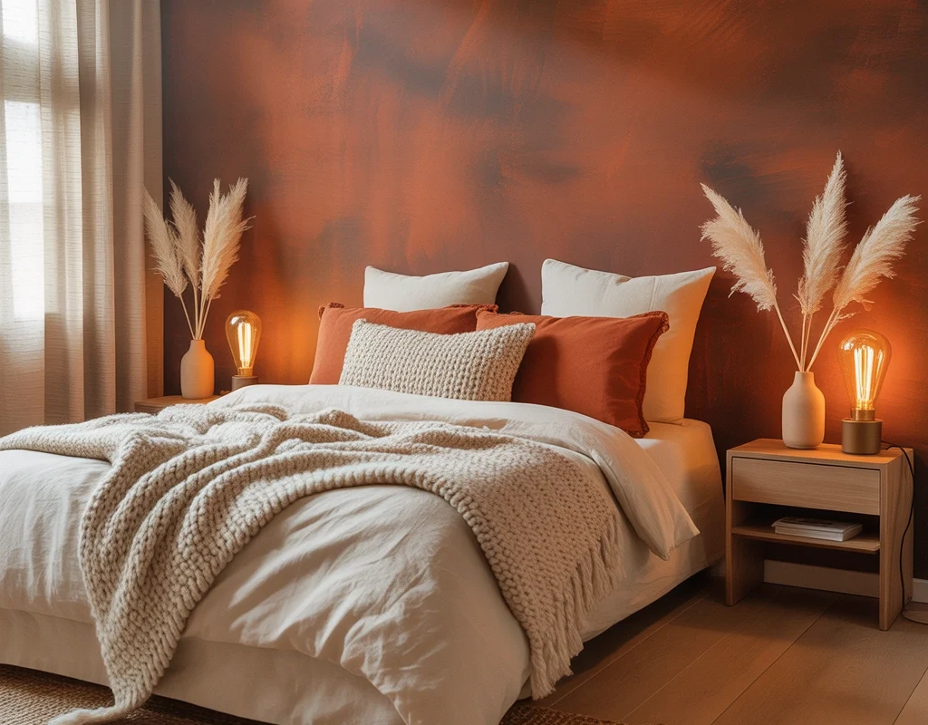 Paint a Warm Terracotta Accent Wall
