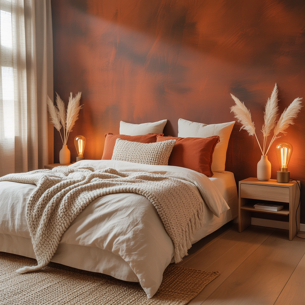 Paint a Warm Terracotta Accent Wall