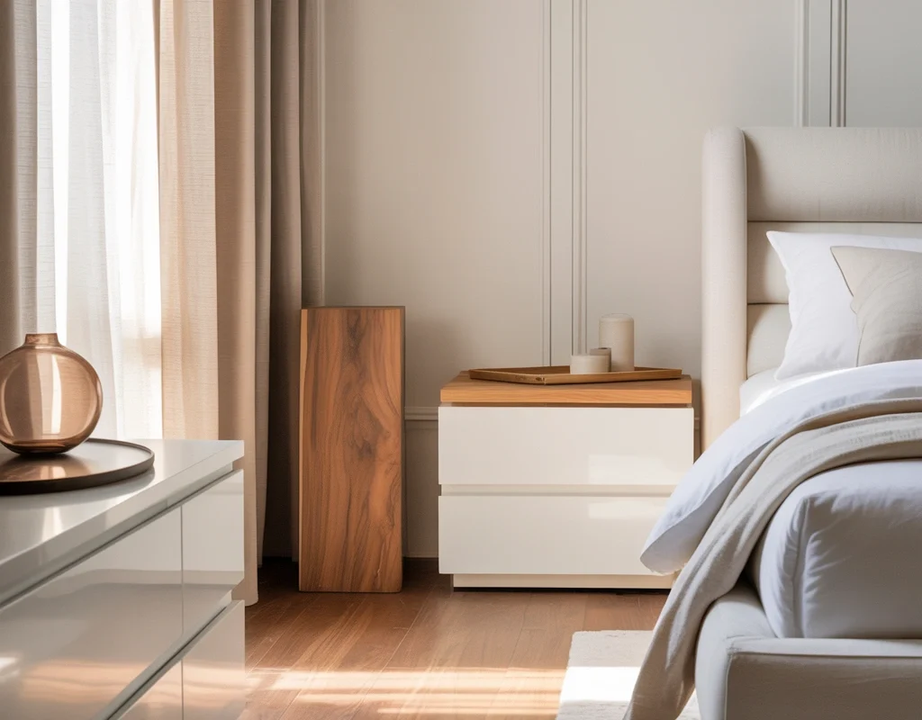 Pair White Furniture With Natural Wood