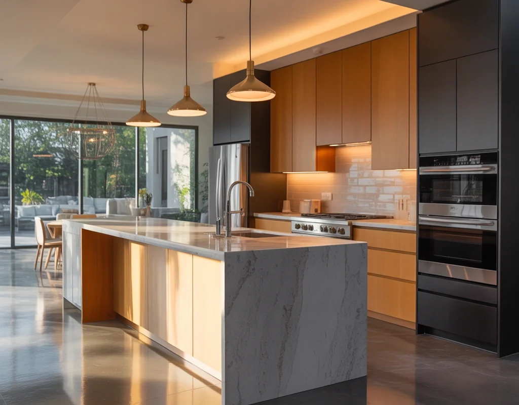Peninsula Style Semi Open Kitchen