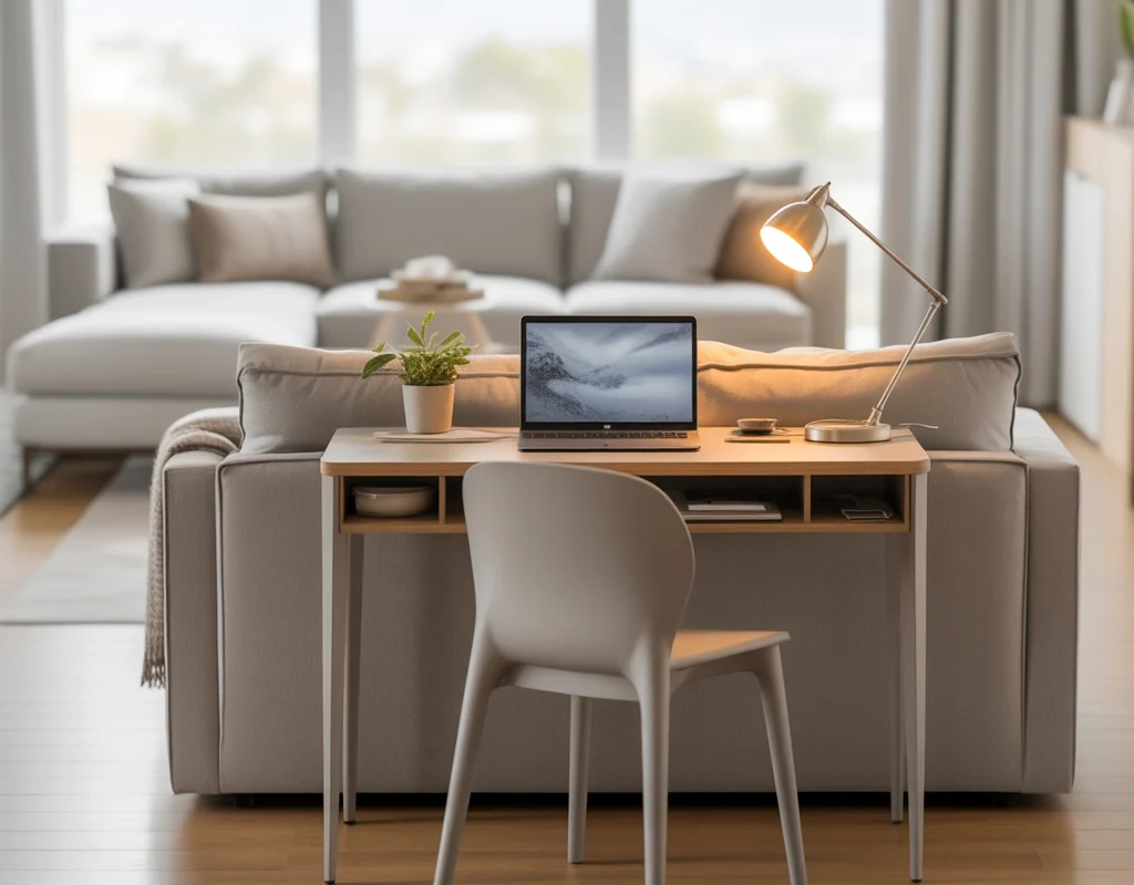 Place a Desk Behind the Sofa