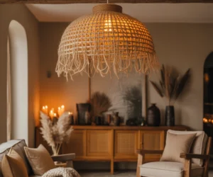 Rustic Jute Lampshade for Warm Lighting
