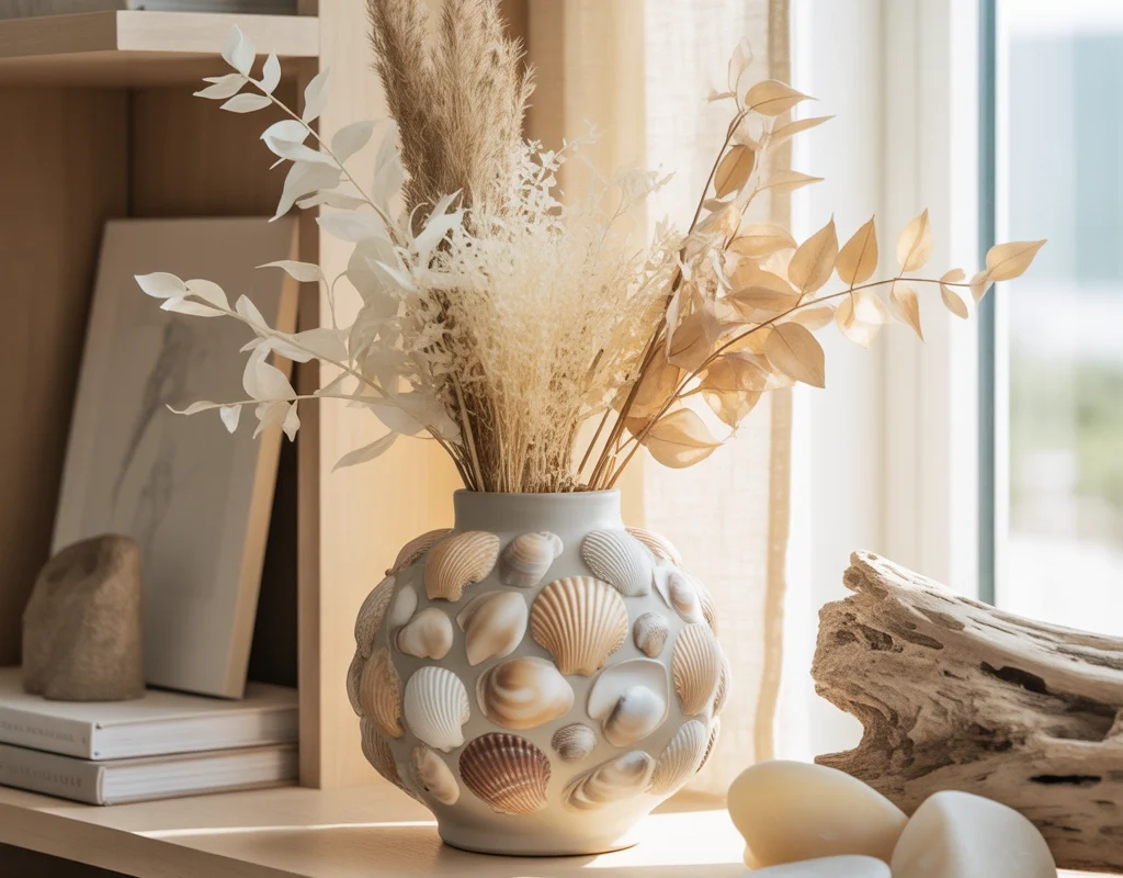 Seashell Decorative Vase