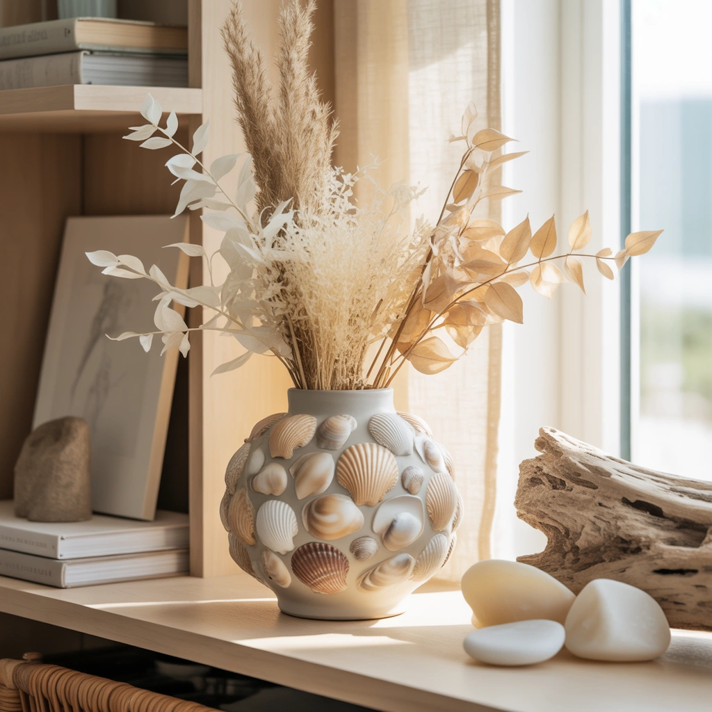 Seashell Decorative Vase