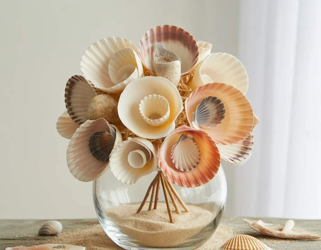 Seashell Flower Arrangement