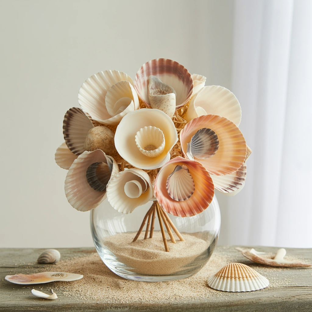 Seashell Flower Arrangement