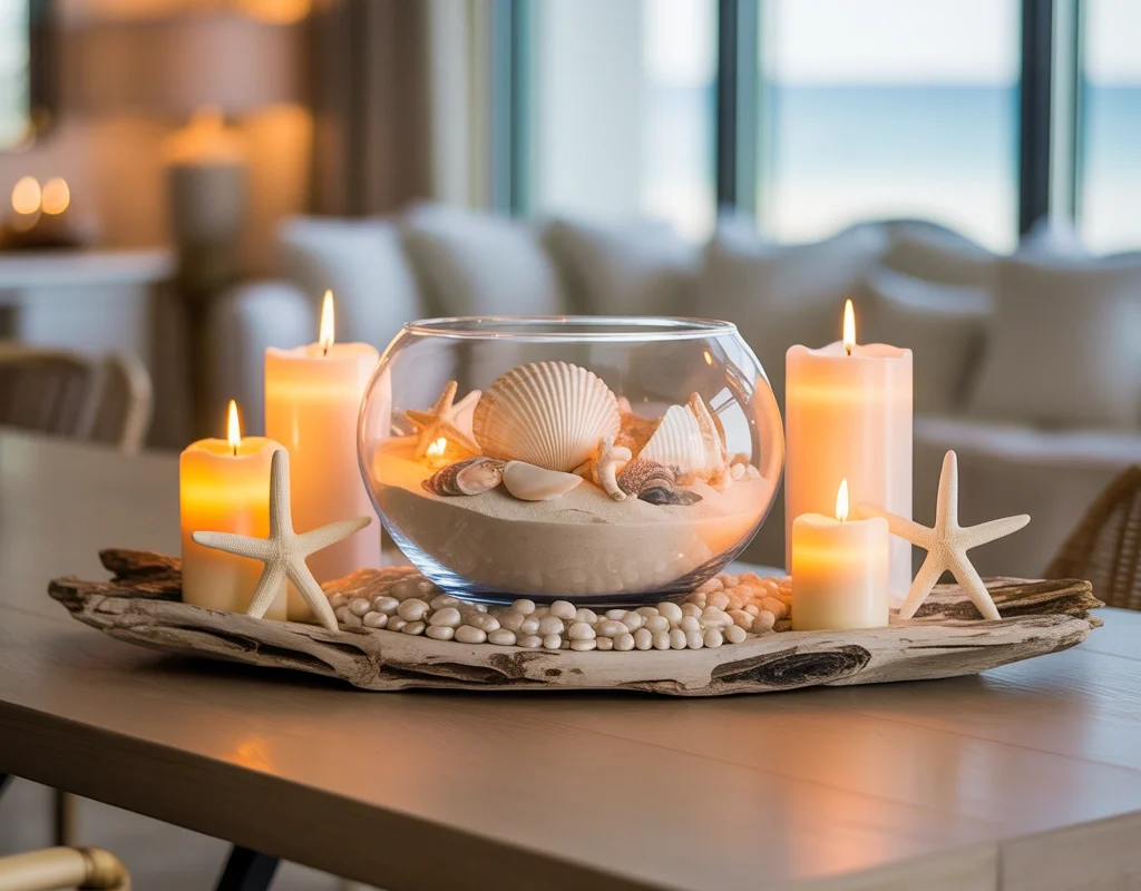 Seashell Table Centerpiece
