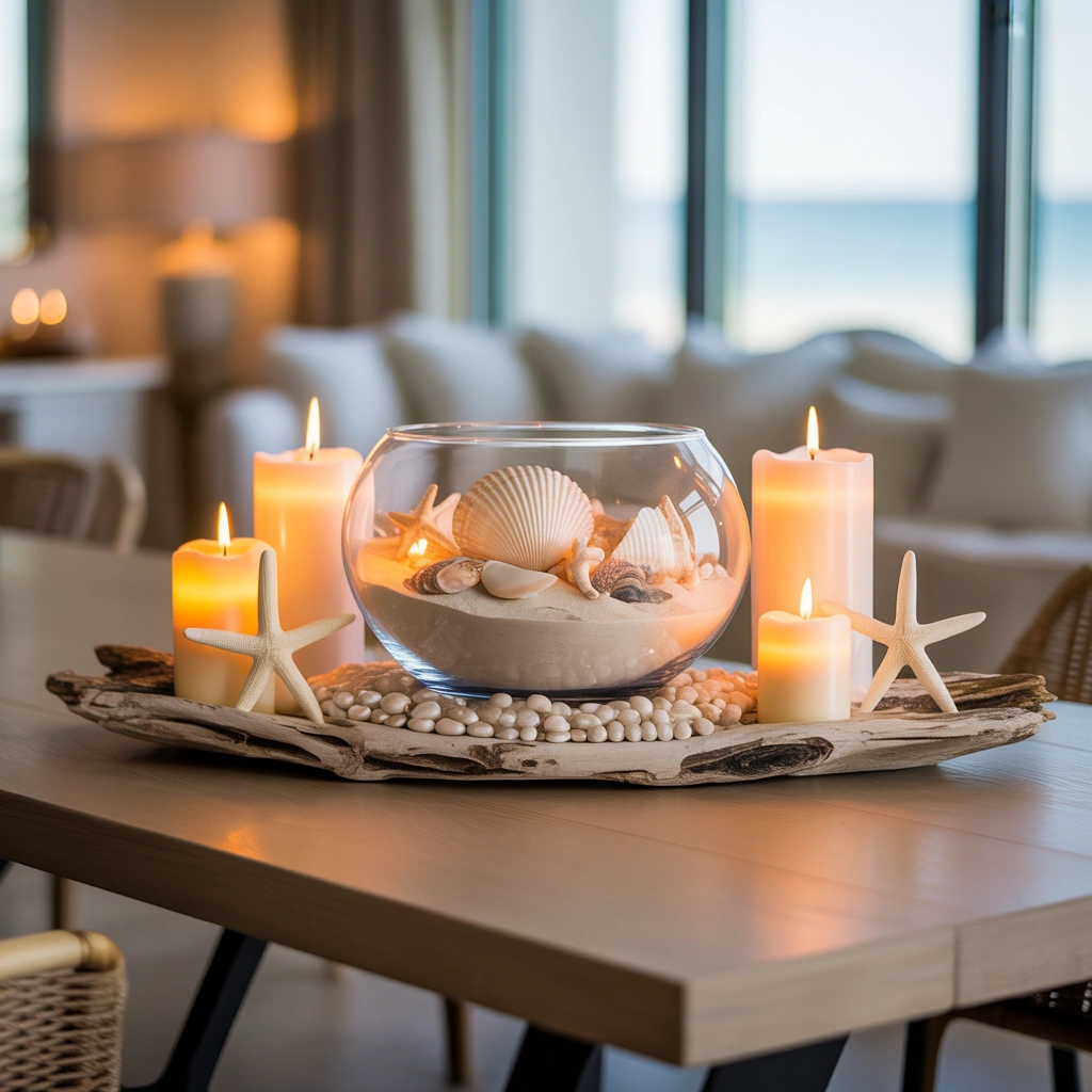 Seashell Table Centerpiece