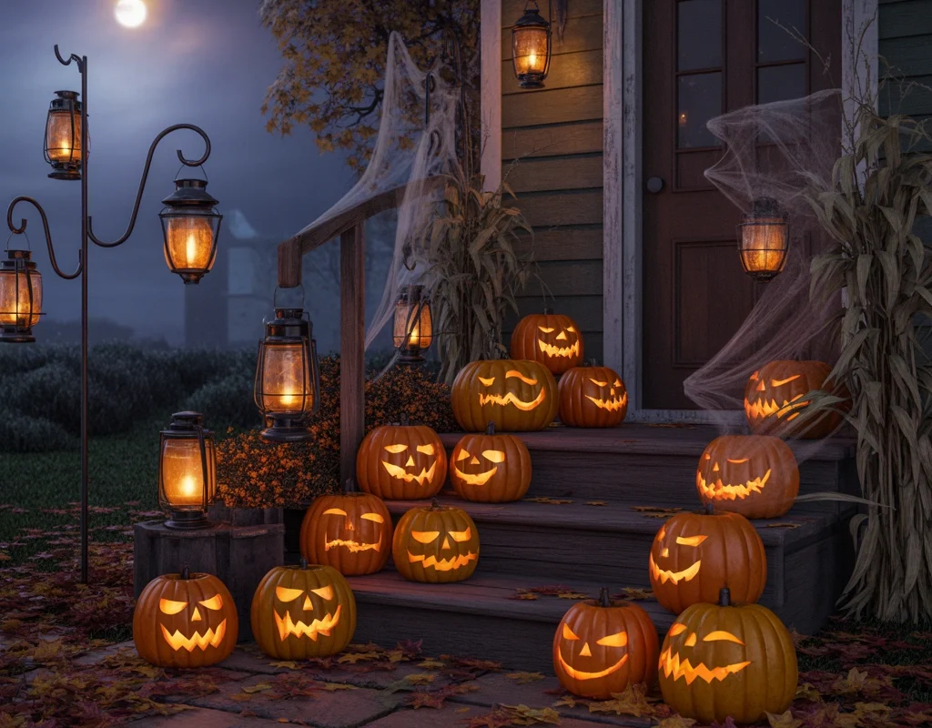 Set Up a Halloween Lantern Display