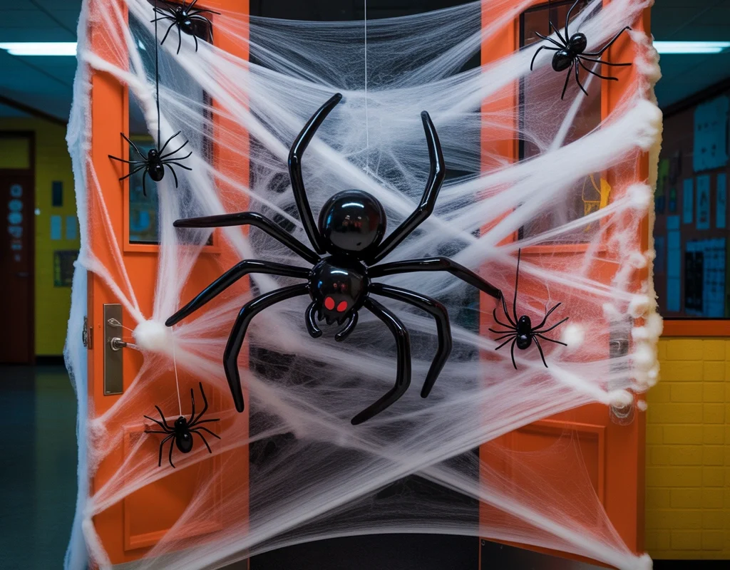 Spiderweb Classroom Door