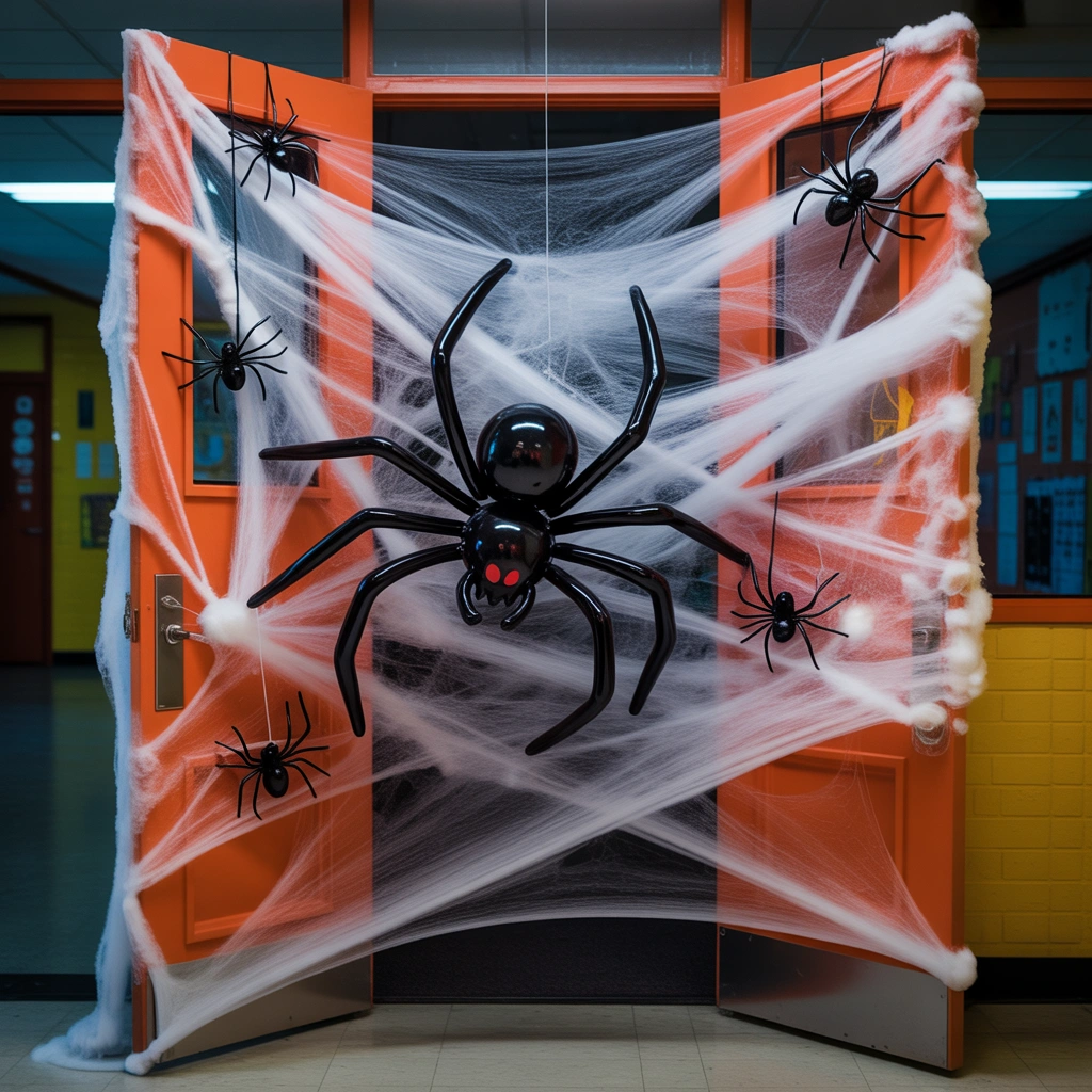Spiderweb Classroom Door