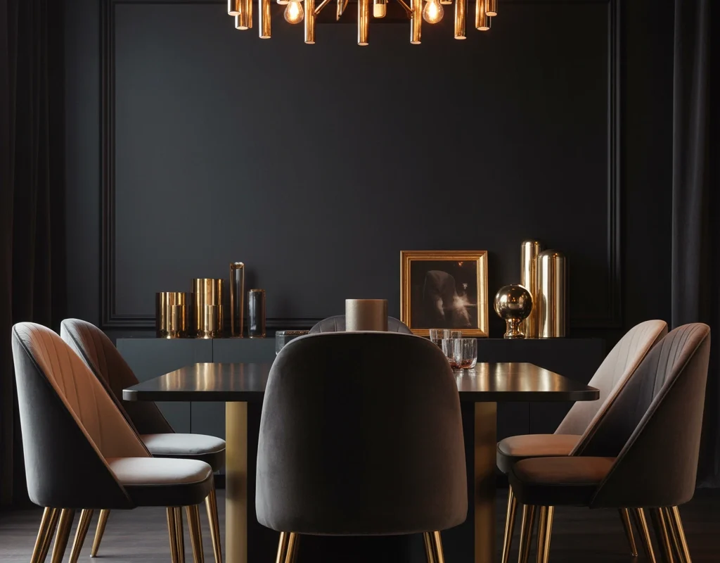 Start With a Dramatic Black Accent Wall