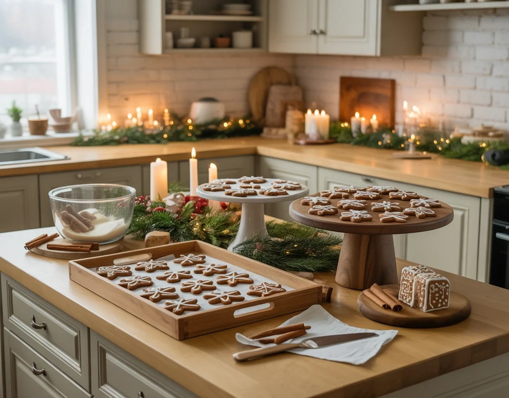 Style Your Kitchen Island Like a Holiday Bakery