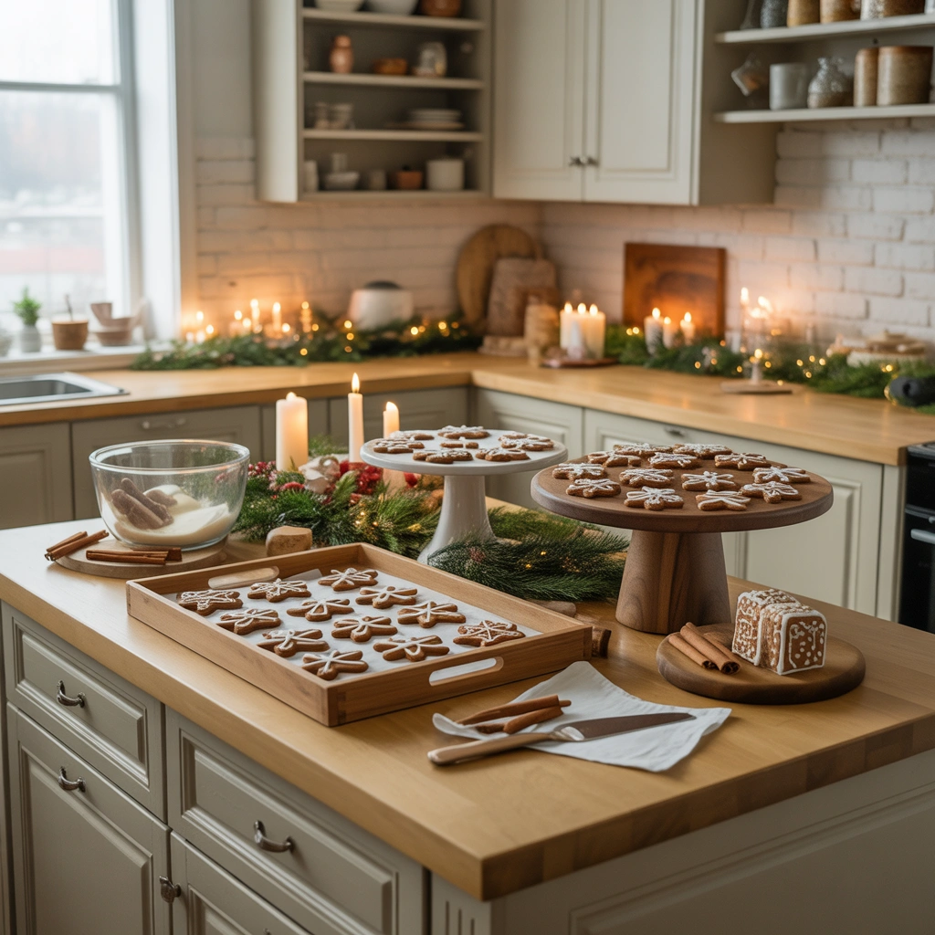Style Your Kitchen Island Like a Holiday Bakery