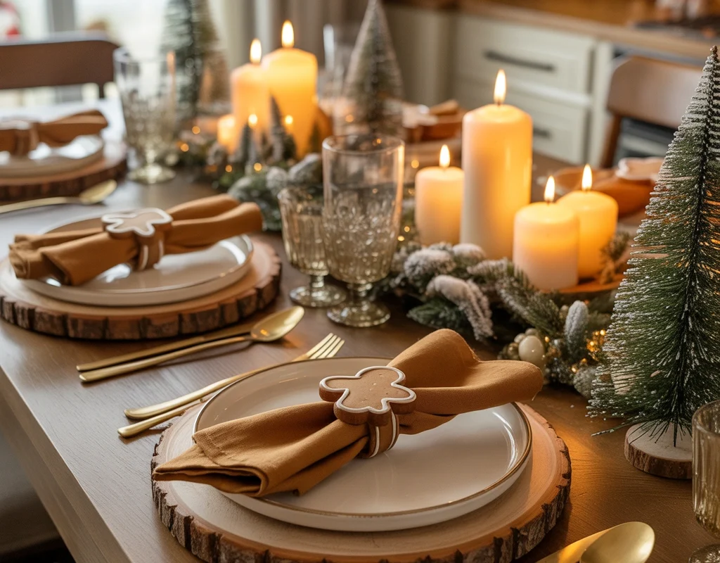 Style a Gingerbread Holiday Table Setting