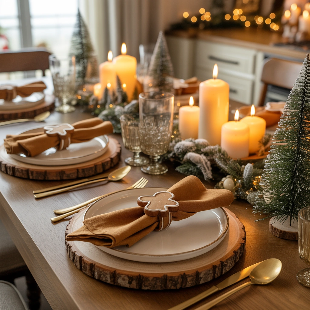 Style a Gingerbread Holiday Table Setting