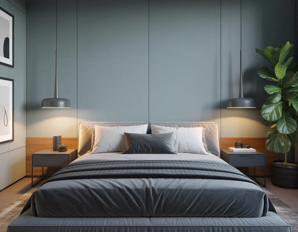Style a Grey Bedroom With Black Accents