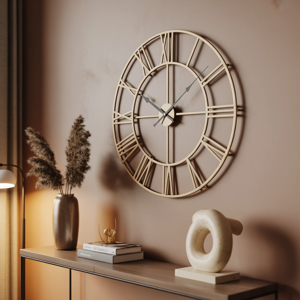 Style a Wall Clock Above a Console Table