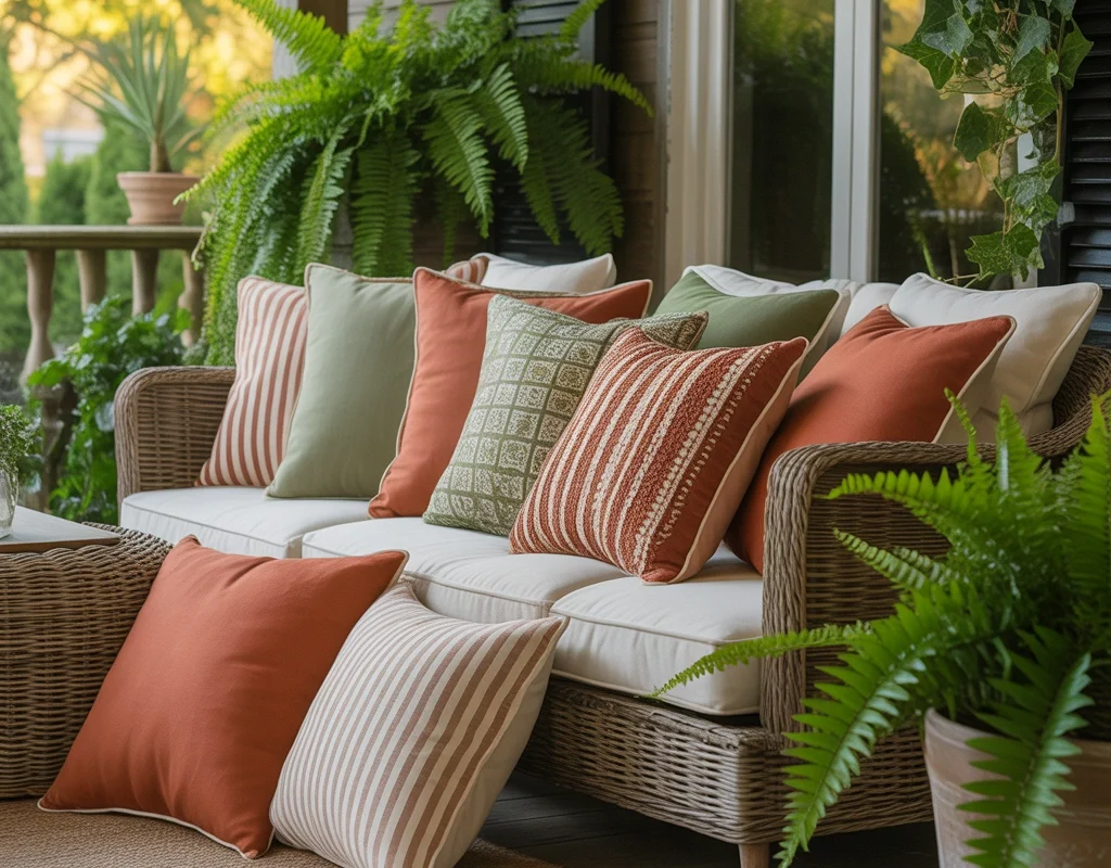 Style the Porch With Outdoor Throw Pillows