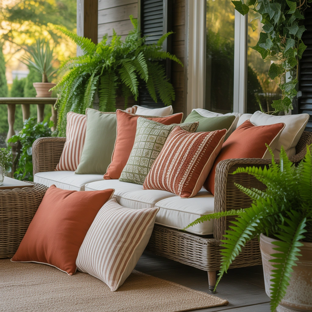 Style the Porch With Outdoor Throw Pillows