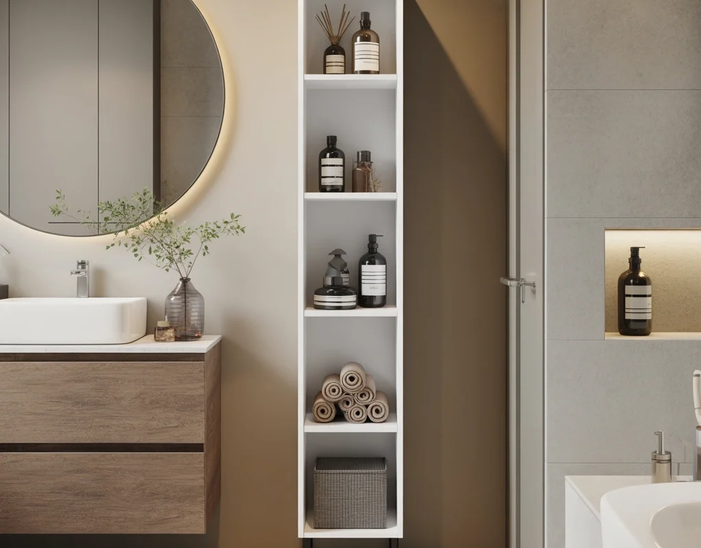Tall Bathroom Storage Cabinets for Vertical Organization