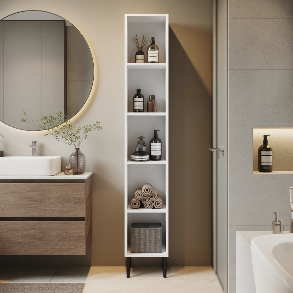 Tall Bathroom Storage Cabinets for Vertical Organization