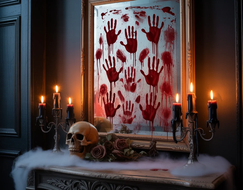 Transform Your Entryway With Bloody Handprints