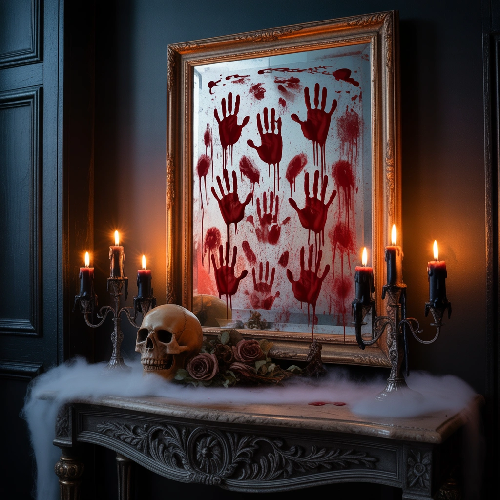 Transform Your Entryway With Bloody Handprints