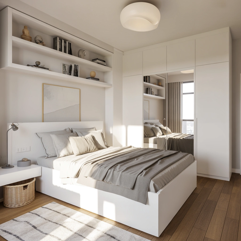 Transform a Small Bedroom With White Decor Ideas