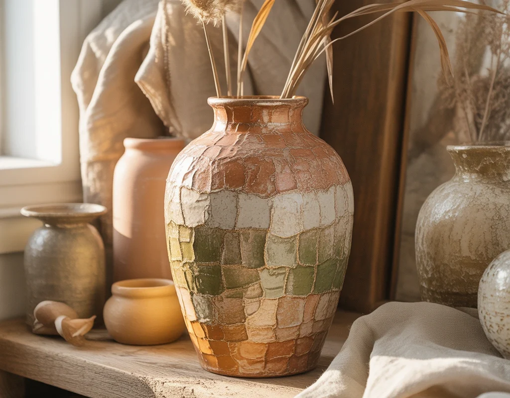 Transform an Old Vase Into Beautiful Aged Pottery Decor