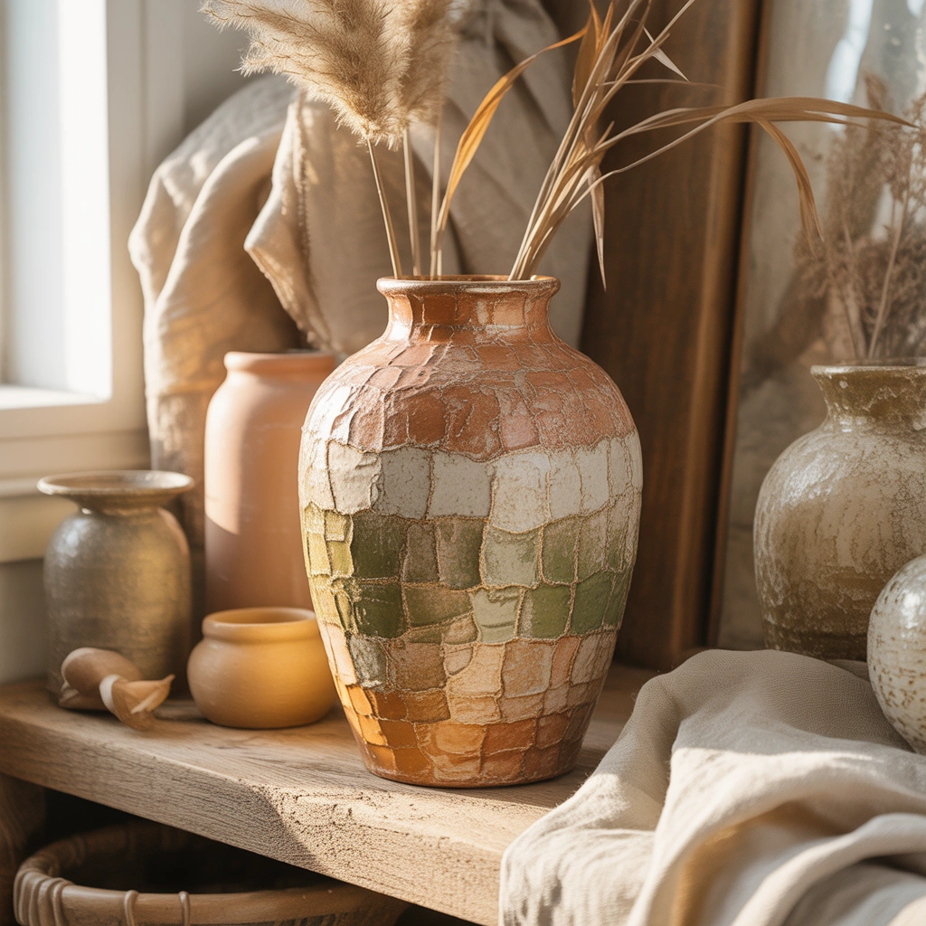 Transform an Old Vase Into Beautiful Aged Pottery Decor