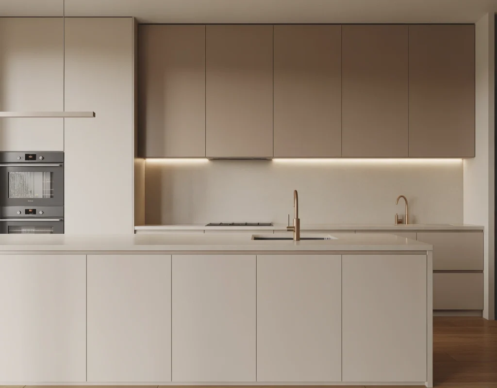 Try a Minimalist Handleless Kitchen