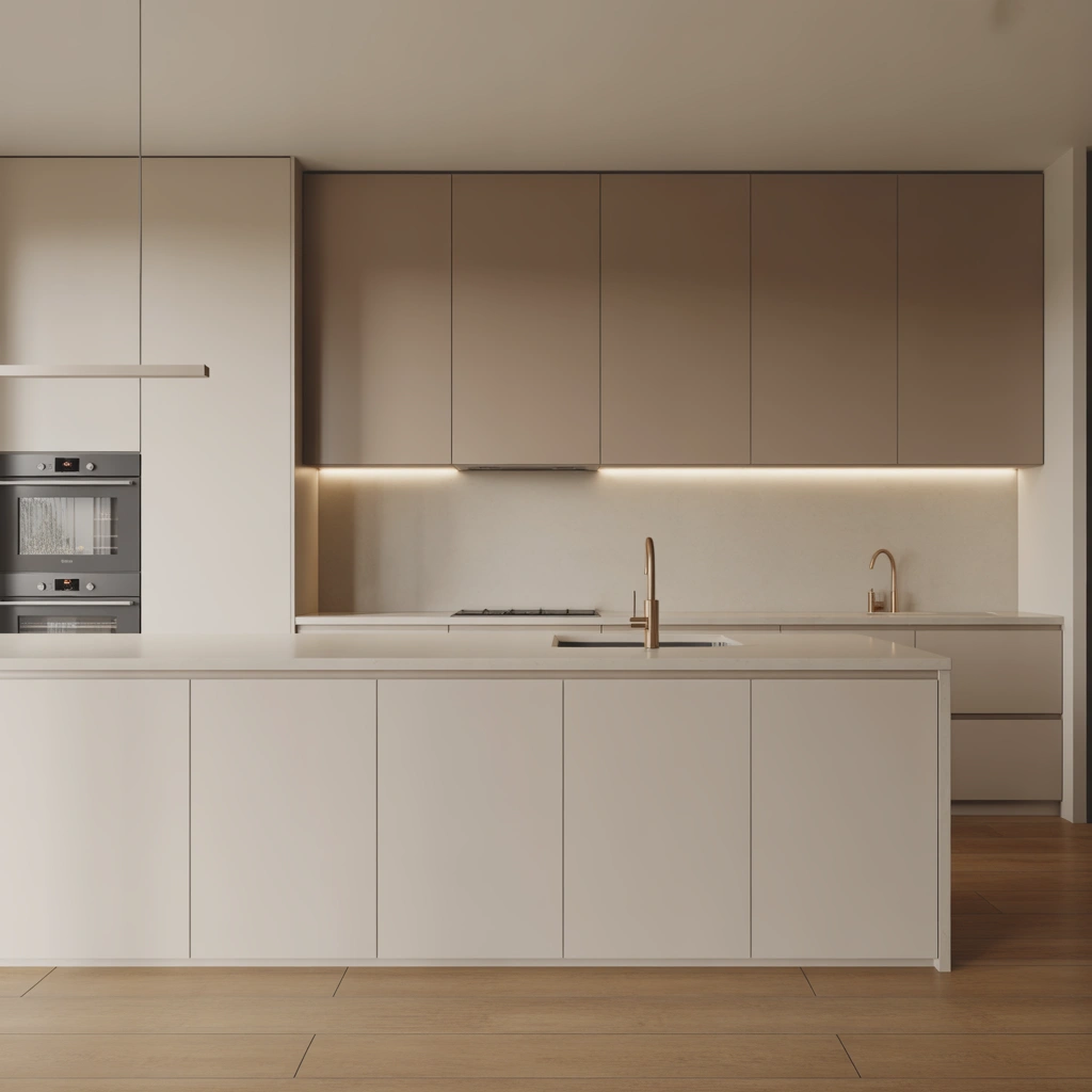 Try a Minimalist Handleless Kitchen