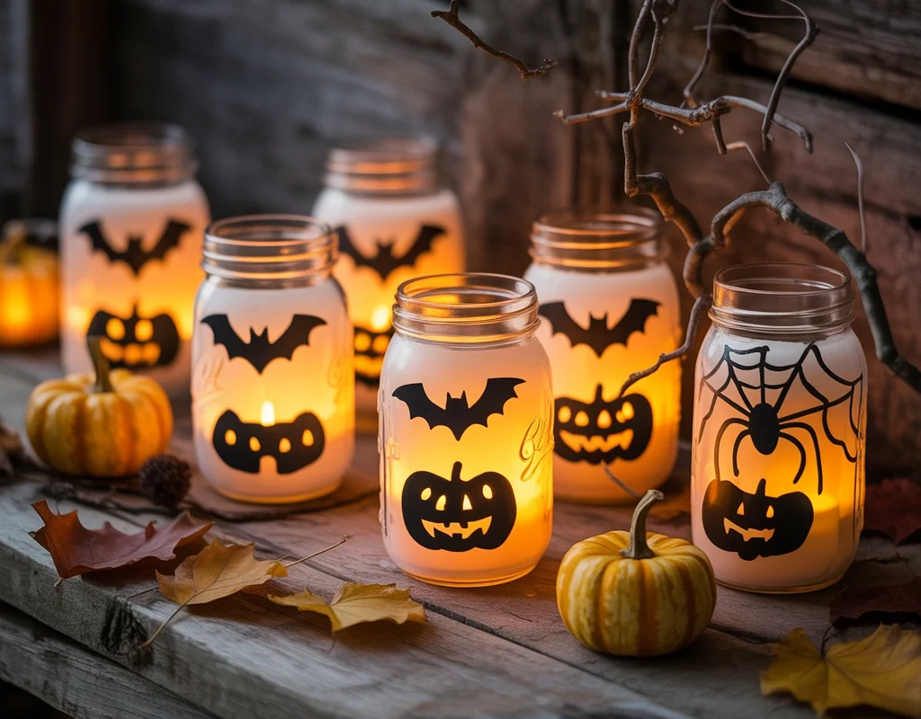 Turn Mason Jars Into Glowing Halloween Lanterns