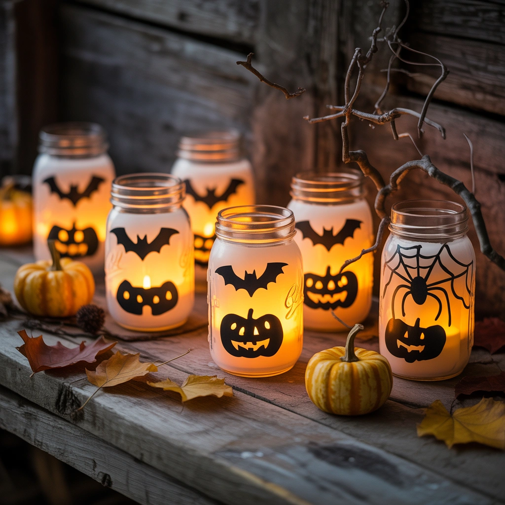 Turn Mason Jars Into Glowing Halloween Lanterns