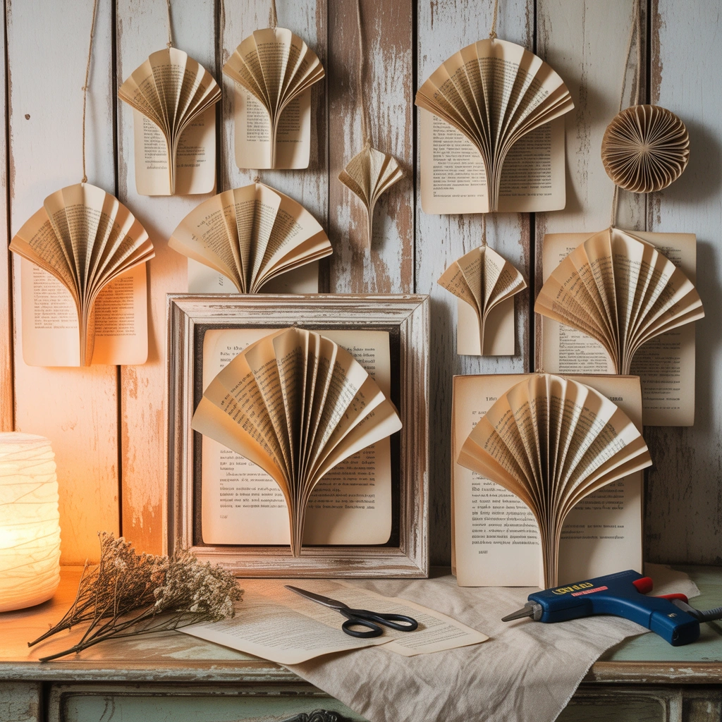 Turn Old Book Pages Into Vintage Wall Decor