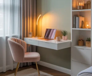 Turn a Bedroom Corner into a Home Office 1024x800
