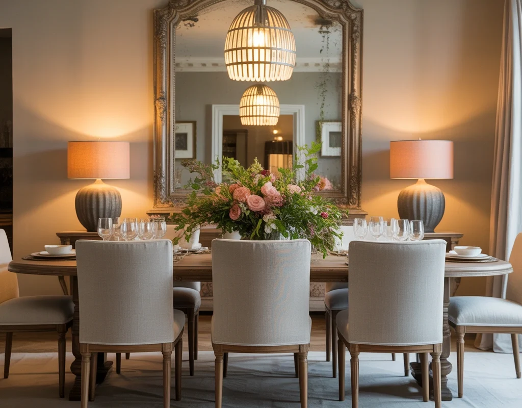 Turn a Dining Room Mirror Into a Focal Point