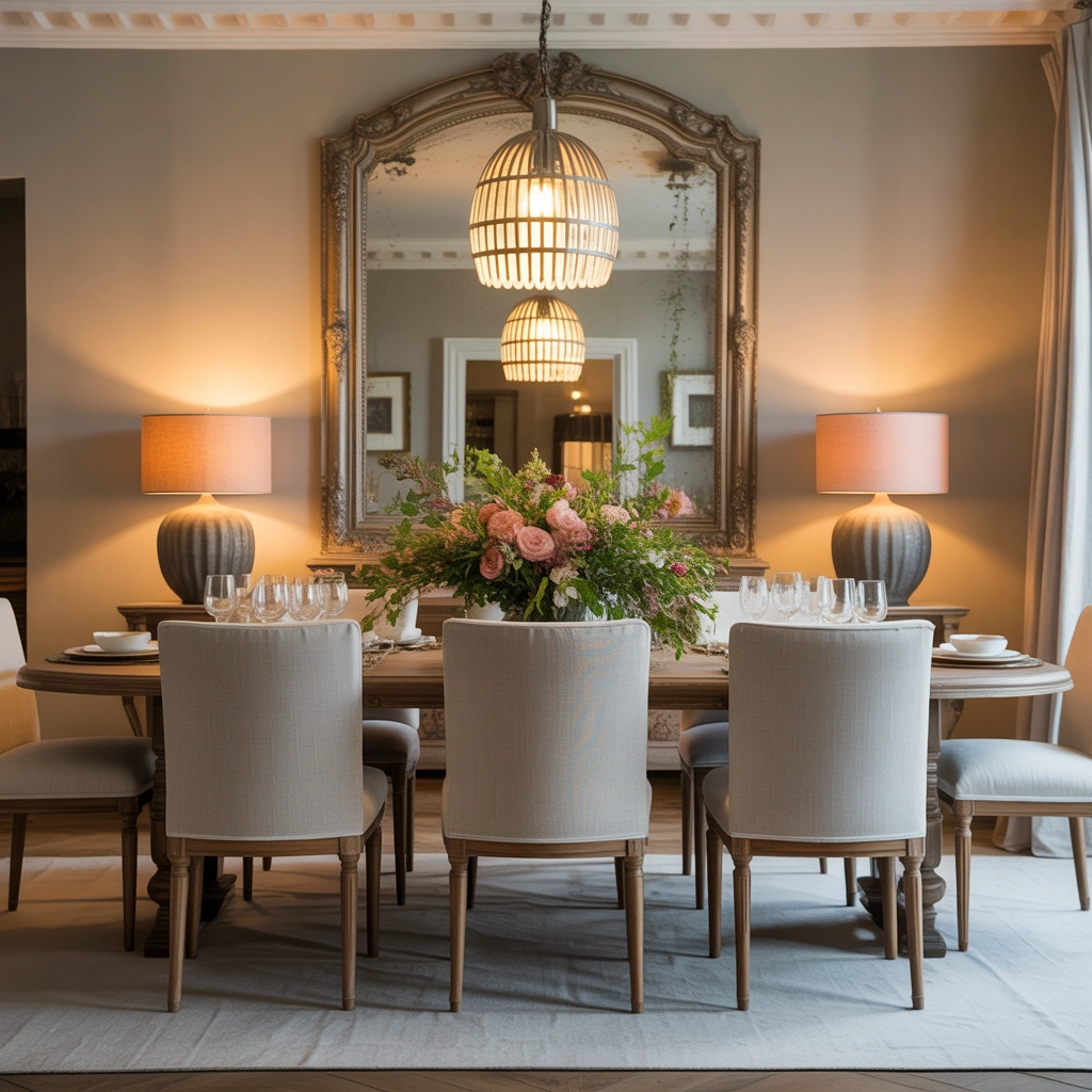 Turn a Dining Room Mirror Into a Focal Point