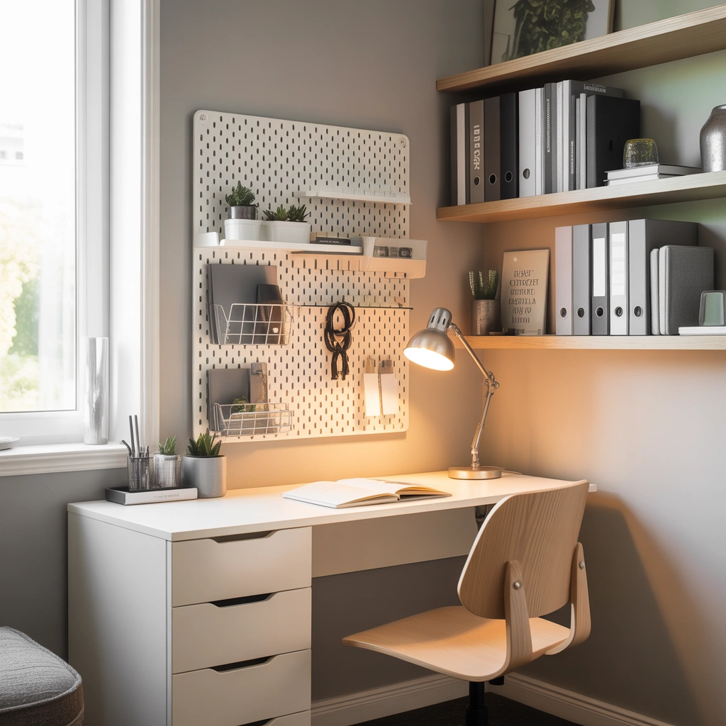 Turn a Small Corner Into an IKEA Home Office