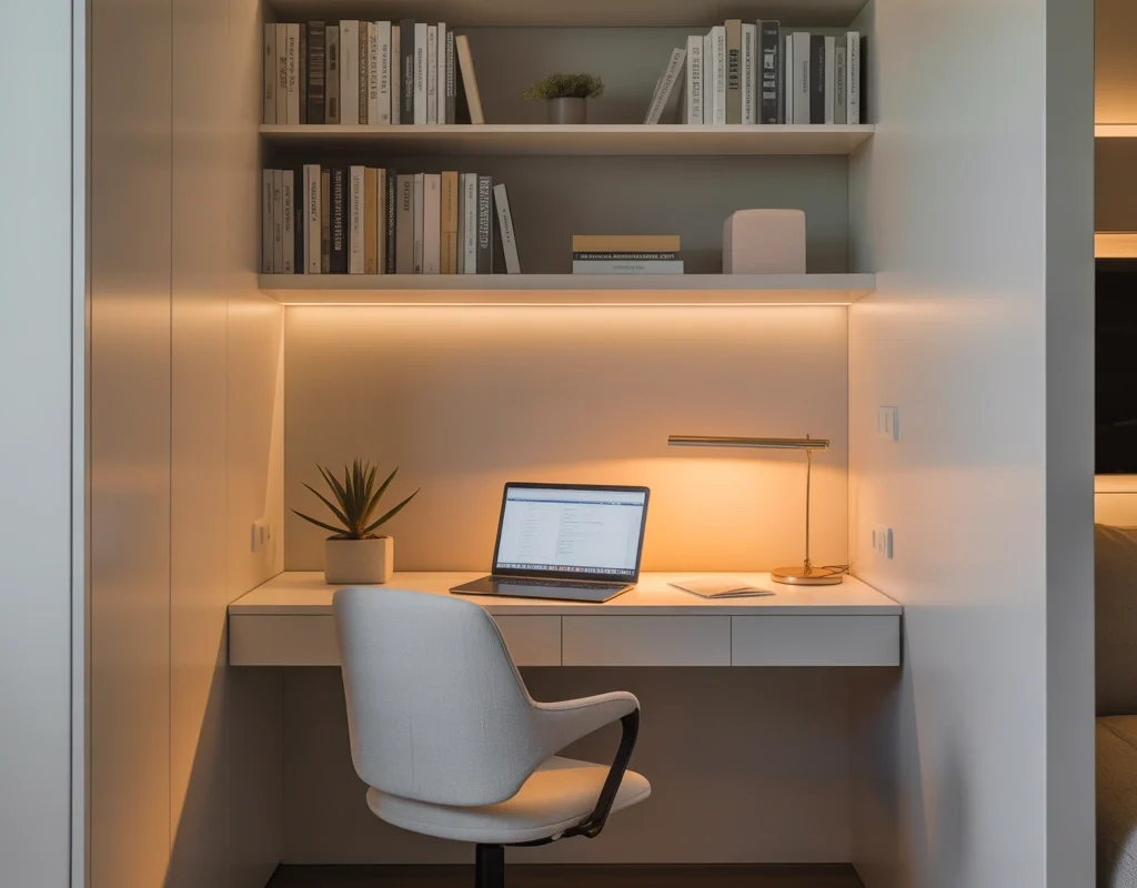 Turn an Empty Corner Into a Compact Office
