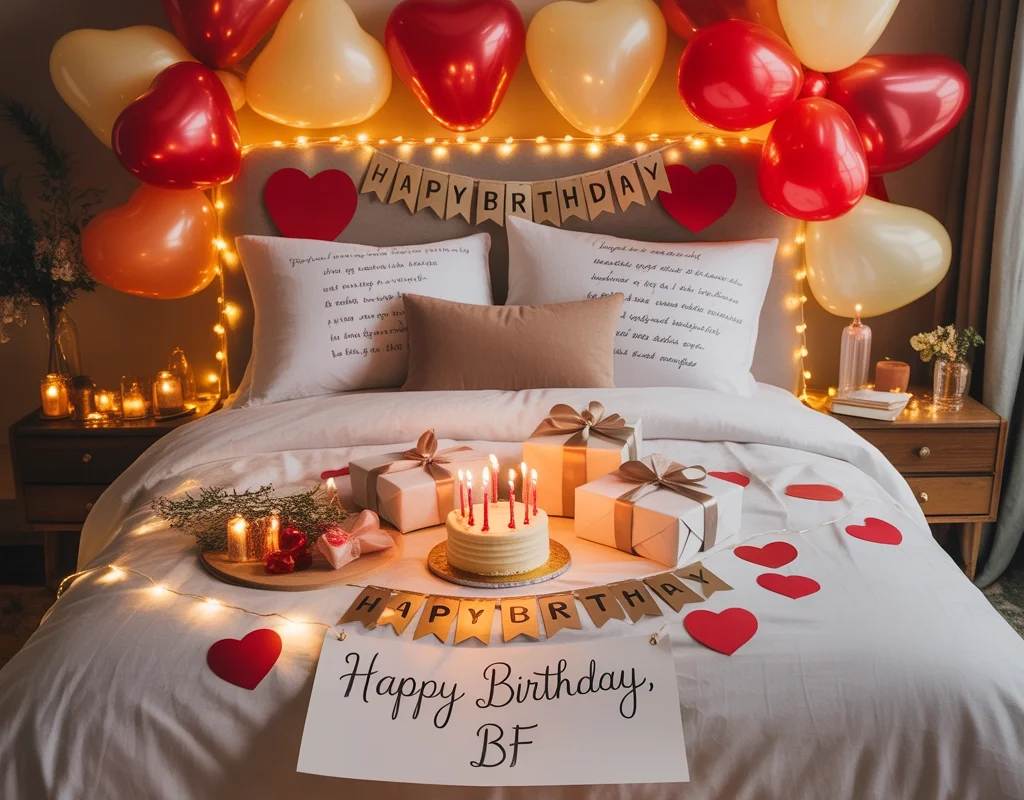 Turn the Bedroom Into a Romantic Birthday Surprise