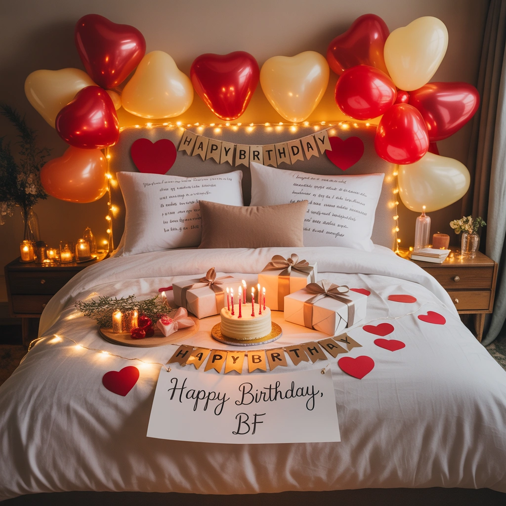 Turn the Bedroom Into a Romantic Birthday Surprise