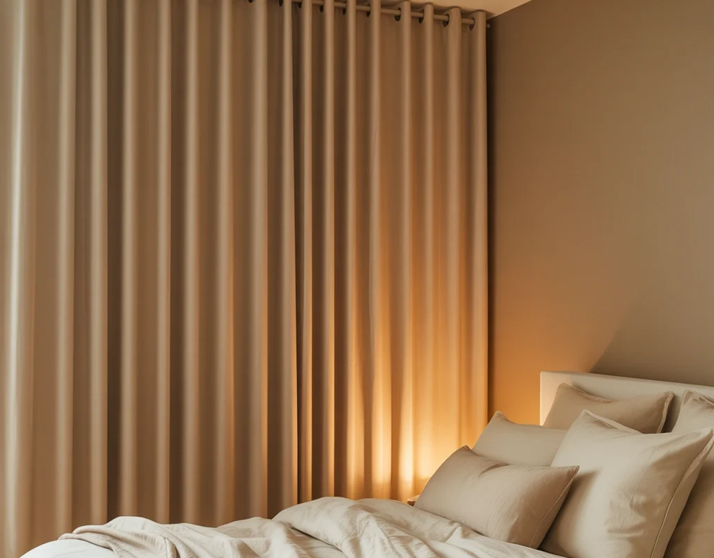 Use Beige Blackout Curtains for Better Sleep
