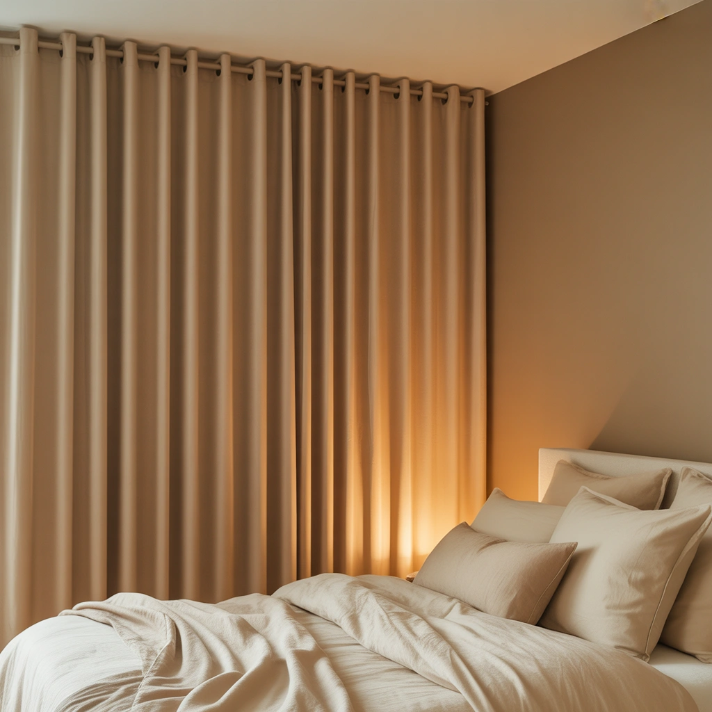 Use Beige Blackout Curtains for Better Sleep
