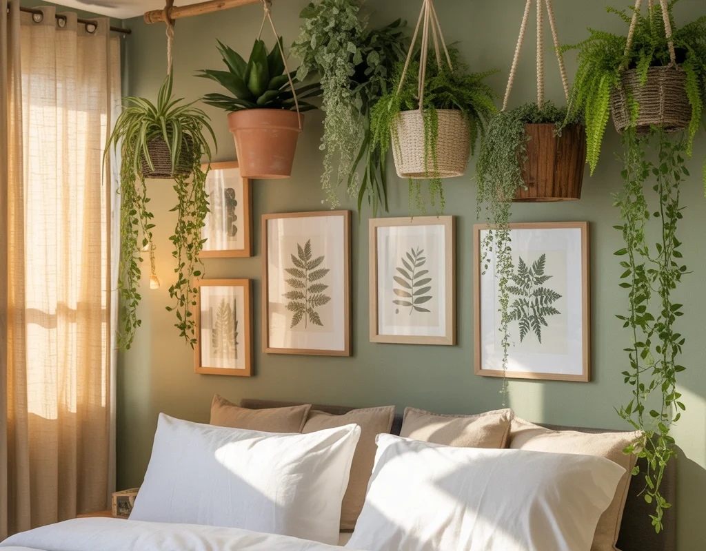 Use Botanical Decor and Hanging Plants
