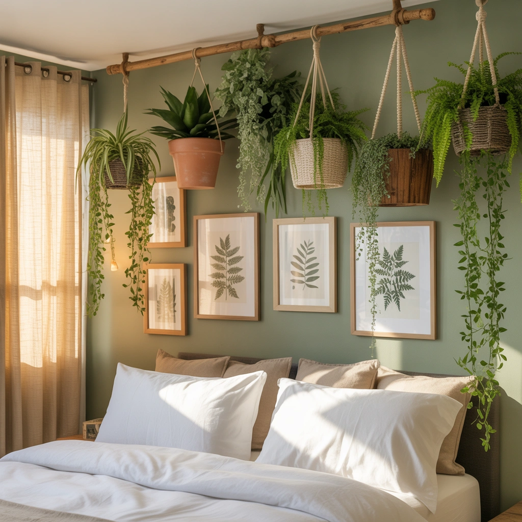 Use Botanical Decor and Hanging Plants