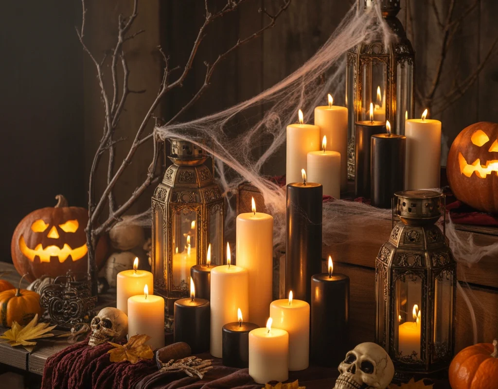 Use Candles and Lanterns for Spooky Lighting